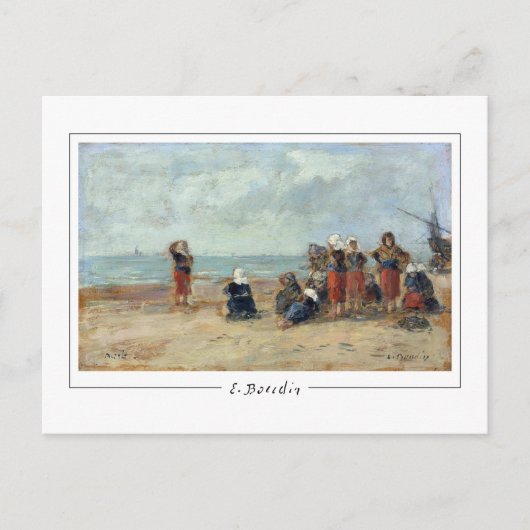 Eugène Boudin #494-2 - Fine Art Postcard Postkarte (Vorderseite)