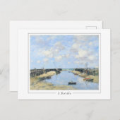 Eugène Boudin #520-2 - Fine Art Postcard Postkarte (Vorne/Hinten)