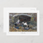 Eugène Boudin #57-2 - Fine Art Postcard Postkarte (Vorne/Hinten)