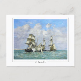Eugène Boudin #69-2 - Fine Art Postcard Postkarte