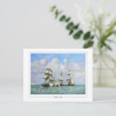 Eugène Boudin #69-2 - Fine Art Postcard Postkarte (Stehend Vorderseite)
