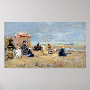Eugène Boudin Am Strand Poster