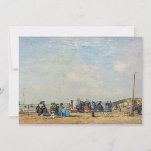 Eugene Boudin - Ansammlung am Strand Einladung