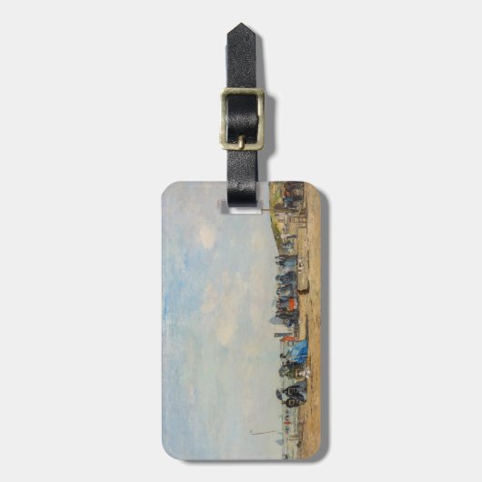 Eugene Boudin - Ansammlung am Strand Gepäckanhänger (Vorderseite vertikal)