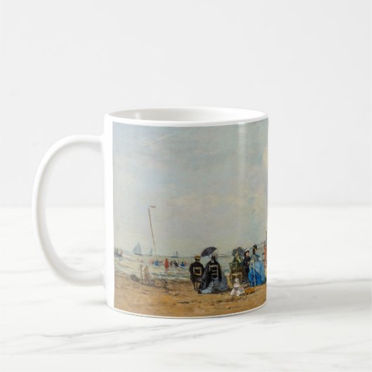 Eugene Boudin - Ansammlung am Strand Kaffeetasse (Links)