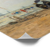 Eugene Boudin - Ansammlung am Strand Poster (Ecke)