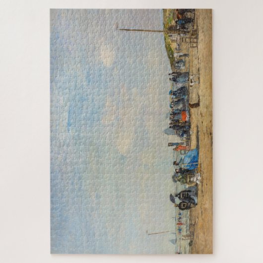 Eugene Boudin - Ansammlung am Strand Puzzle (Vertikal)
