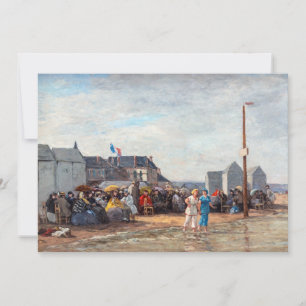 Eugene Boudin - Badetag in Trouville Dankeskarte