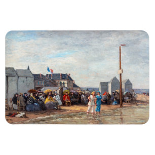 Eugene Boudin - Badezeit in Trouville Magnet