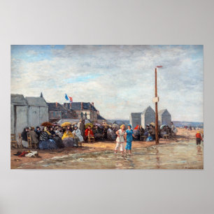 Eugene Boudin - Badezeit in Trouville Poster