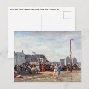 Eugene Boudin - Badezeit in Trouville Postkarte