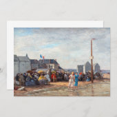 Eugene Boudin - Bathing Time at Trouville Einladung (Vorne/Hinten)