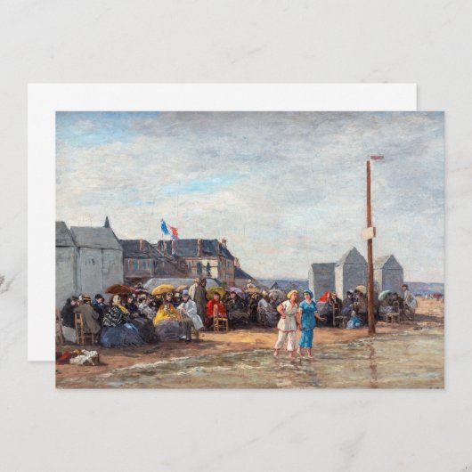 Eugene Boudin - Bathing Time at Trouville Einladung (Vorne/Hinten)