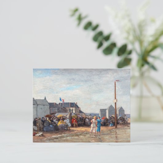 Eugene Boudin - Bathing Time at Trouville Postkarte (Stehend Vorderseite)
