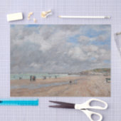 Eugene Boudin - Der Strand von Deauville Seidenpapier (Handwerk)