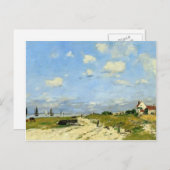 Eugene Boudin - Die Dünen von Etaples Postkarte (Vorne/Hinten)