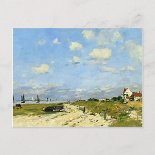 Eugene Boudin - Die Dünen von Etaples Postkarte (Vorderseite)
