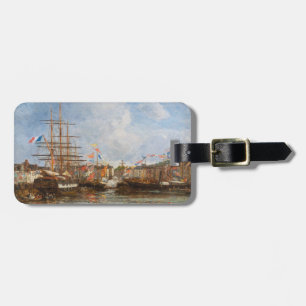 Eugene Boudin - Festival im Hafen von Honfleur Gepäckanhänger