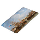 Eugene Boudin - Festival im Hafen von Honfleur Magnet (Linke Seite)