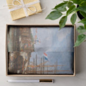 Eugene Boudin - Festival im Hafen von Honfleur Seidenpapier (Geschenk)