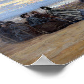 Eugène Boudin The Beach in Villerville Poster (Ecke)