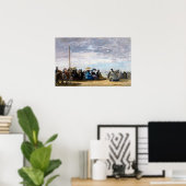 Eugene Boudin The Beach Poster (Heimbüro)