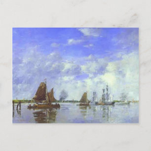 Eugene Boudin - The Meuse in Dordrecht Postkarte