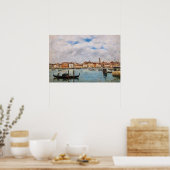 Eugene Boudin - Venedig, Riva degli Schiavoni Poster (Küche)