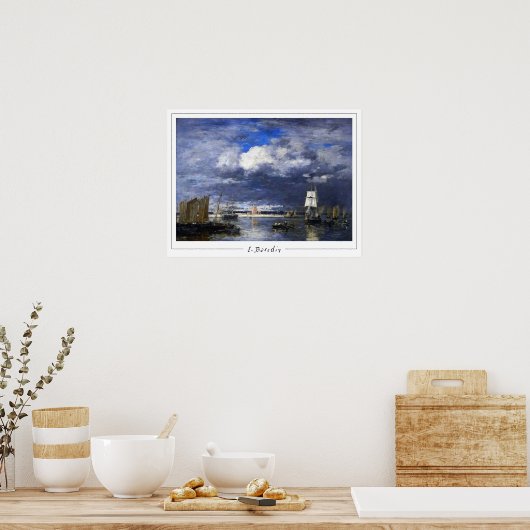 Eugène Boudin Zedign Art Poster #13-2 (Küche)