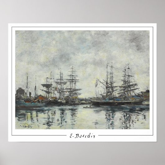 Eugène Boudin Zedign Art Poster #217-2 (Vorne)
