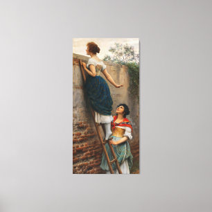 Eugene de Blaas: An der Wand - 16K Fine Art Restau Leinwanddruck