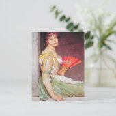 Eugene de Blaas-Daydreaming Postkarte (Stehend Vorderseite)