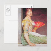 Eugene de Blaas-Daydreaming Postkarte (Vorne/Hinten)