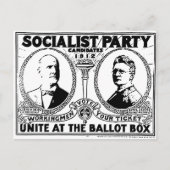 Eugene Debs Campaign Poster Postcard Postkarte (Vorderseite)