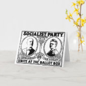 Eugene Debs Kampagnen-Plakat-Gruß-Karte Karte (Gelbe Blume)