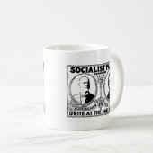 Eugene Debs Kampagnen-Plakat-Tasse Kaffeetasse (VorderseiteRechts)