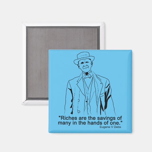 Eugene Debs quote Magnet (Vorderseite/Rückseite)