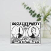 Eugene Debs Wahlkampfposter Postkarte (Stehend Vorderseite)