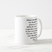 Eugene Debs zitieren - Was kann Arbeit tun ... Kaffeetasse (VorderseiteRechts)