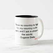 Eugene Debs Zweifarbige Tasse (VorderseiteRechts)