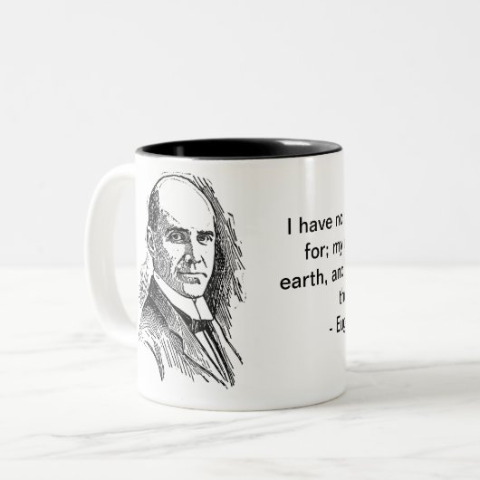 Eugene Debs Zweifarbige Tasse (Vorderseite Links)