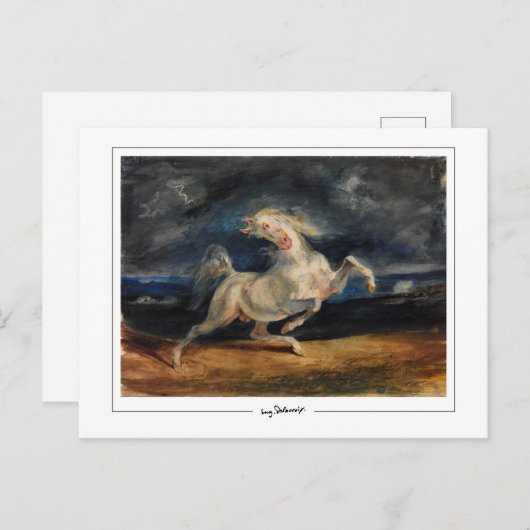 Eugène Delacroix #175 - Fine Art Postcard Postkarte (Vorne/Hinten)