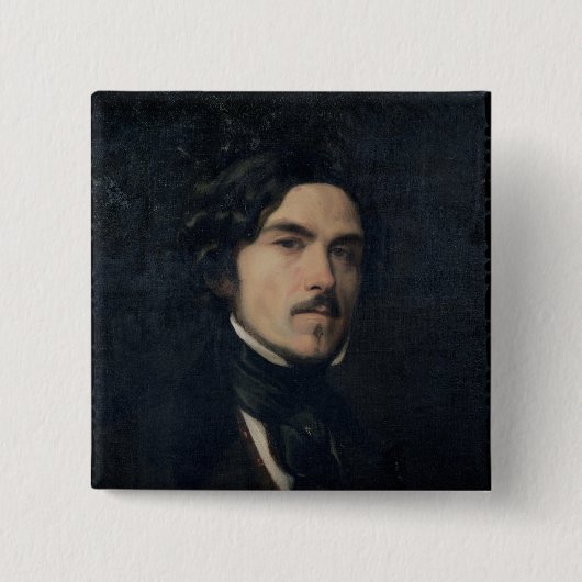 Eugene Delacroix 1840 Button (Vorderseite)