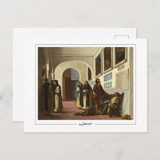 Eugène Delacroix #256 - Fine Art Postcard Postkarte (Vorne/Hinten)