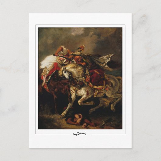 Eugène Delacroix #479 - Fine Art Postcard Postkarte (Vorderseite)