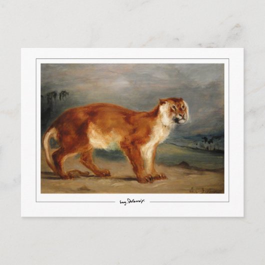 Eugène Delacroix #491 - Fine Art Postcard Postkarte (Vorderseite)