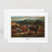 Eugène Delacroix #495 - Fine Art Postcard Postkarte (Vorne/Hinten)