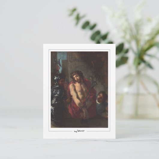 Eugène Delacroix #527 - Fine Art Postcard Postkarte (Stehend Vorderseite)