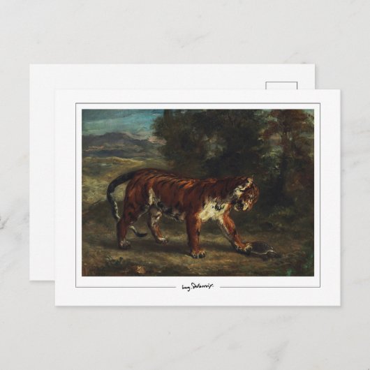 Eugène Delacroix #688 - Fine Art Postcard Postkarte (Vorne/Hinten)