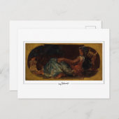 Eugène Delacroix #699 - Fine Art Postcard Postkarte (Vorne/Hinten)